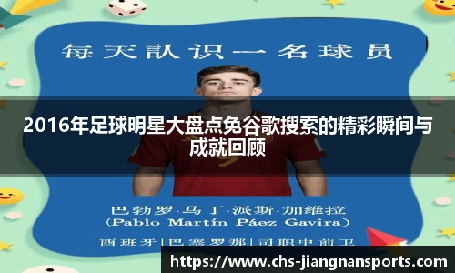 2016年足球明星大盘点免谷歌搜索的精彩瞬间与成就回顾
